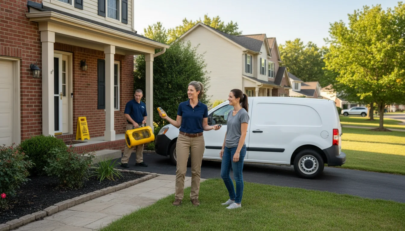 Residential water damage restoration in Shade Gap, PA